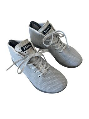 NOBULL Cool Grey Mid Trainers with a durable SuperFabric upper womens size 9